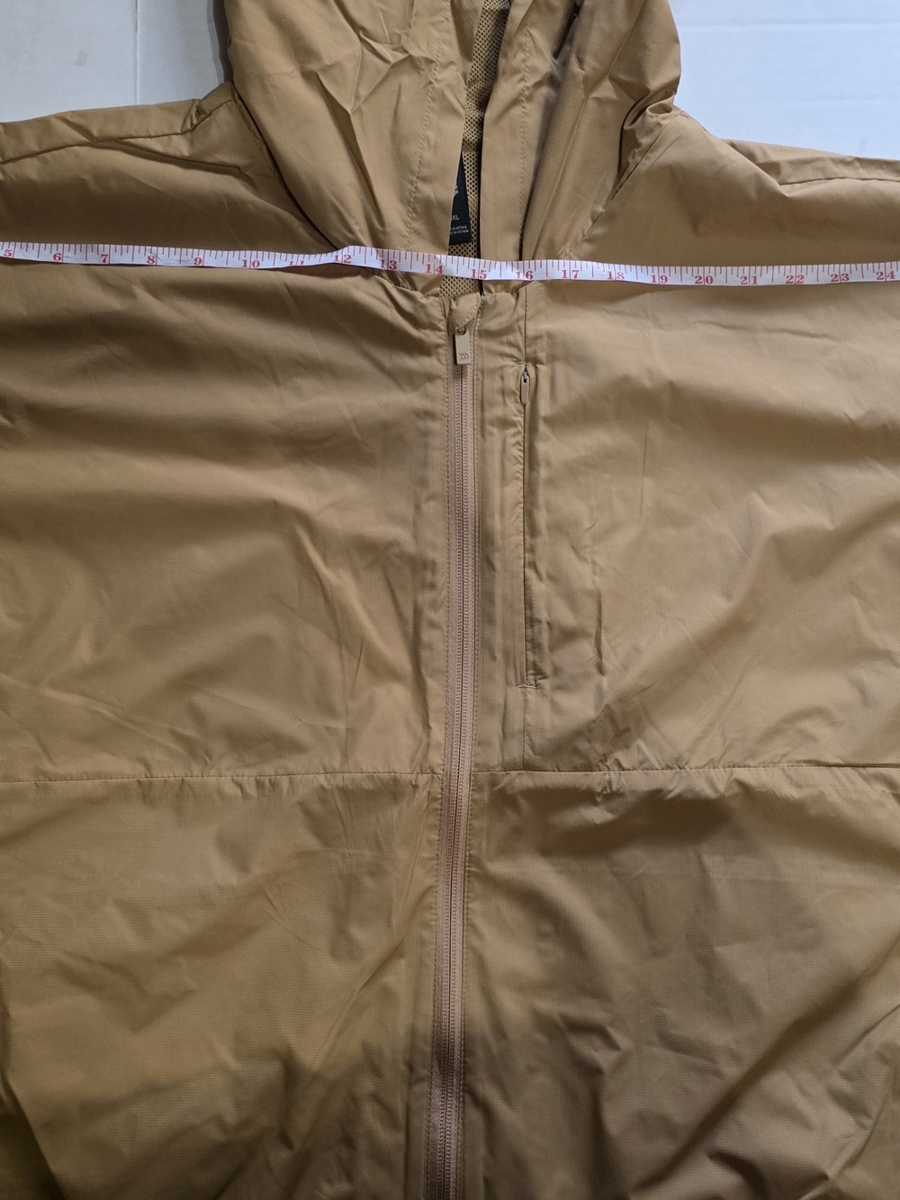 all in motion Men's Hooded Windbreaker Jacket - Tan - Picture 3 of 10